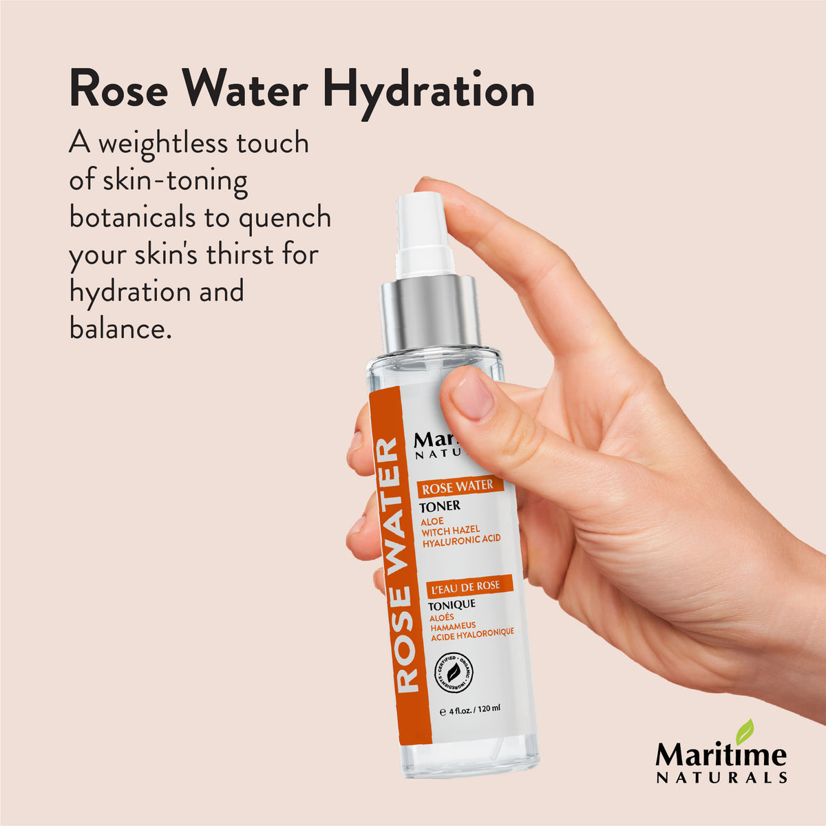 Rose Water Toner & Hydration Facial Spray (120ml)